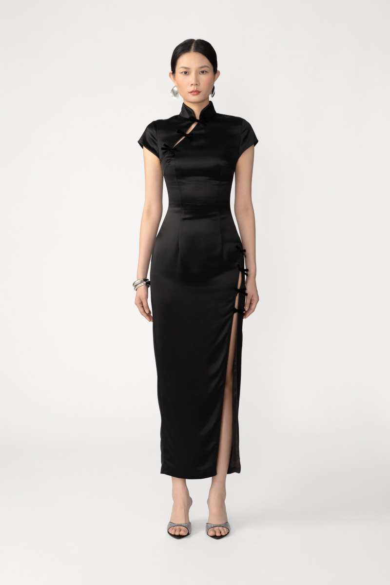 Tamara Satin Midi Dress